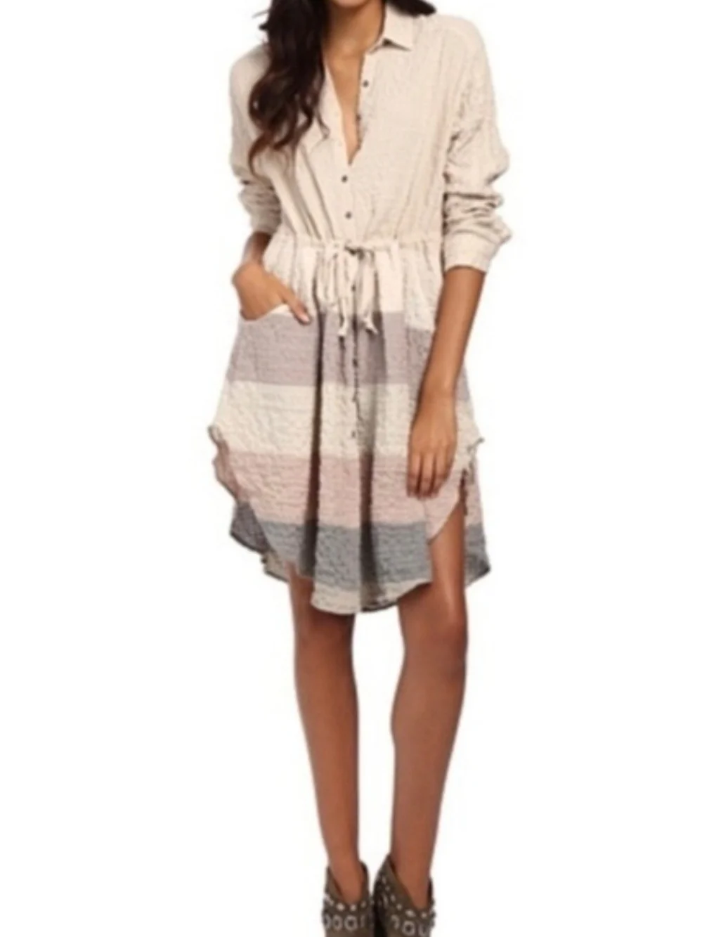 Free People Ray of Light Woven Dress - Size Large